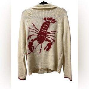 Cream Lobster Knit Cardigan – Nautical Coastal Sweater